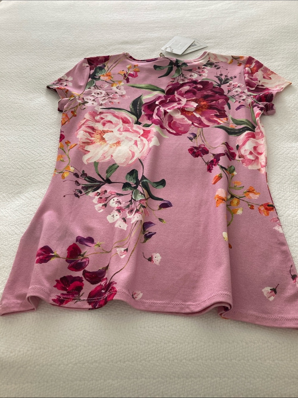 Ted Baker Serenity Fitted Tee in Lilac Floral - Picture 8 of 9